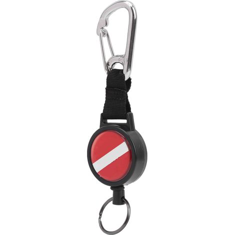 Longe élastique en fil d'acier inoxydable pour plongée, avec porte-clés anti-perte, accessoire pour gilet stabilisateur. (1/5)