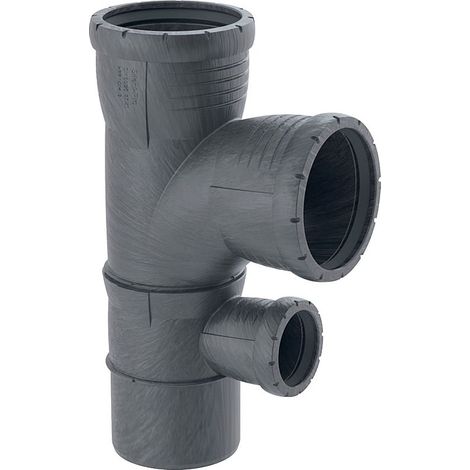 Geberit Silent-Pro Kombibogenabzweig 87,5 Grad D 110mm, D1 110mm, D2 50mm (1/5)