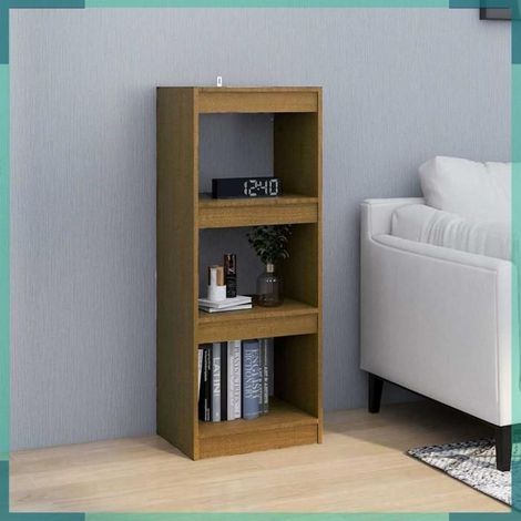 808141 Bibliothèque/Séparateur de pièce Marron miel 40x30x103,5 cm Pin (1/5)