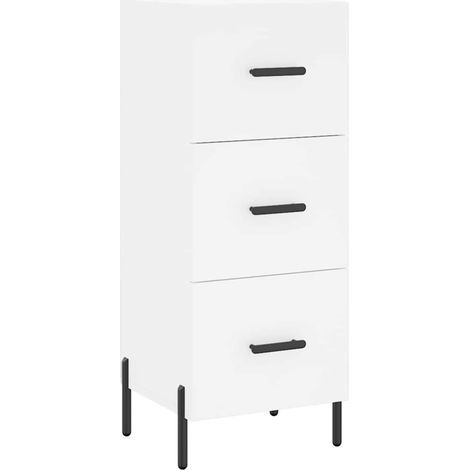 Sideboard/Anrichte/Buffet Weiß 34,5x34x90 cm Holzwerkstoff LXWW911089 (1/5)