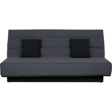 Banquette Clic clac 120x190 - Tissu gris - MELISSA