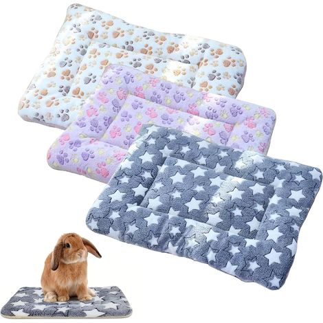 3 Pack Plush Bed for Small Animals Rabbit Guinea Pig Soft Comfortable Hamster Rabbit Pet Guinea Pig Accessories for Guinea Pig Rabbit Hamster (1/5)