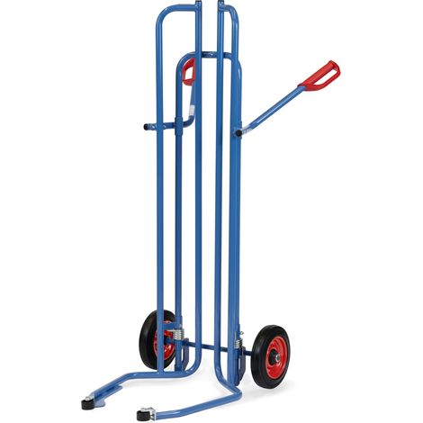 Fetra Reifenkarre mit Spreizaufnahmen 575mm Schaufeltiefe Vollgummi-Bereifung und Anlaufrollen (1/3)