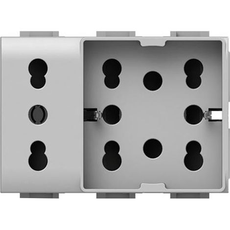 4Box 4B.AM.H21.XL Side Unika Compatibile con Bticino Matix, 250 V, Bianco (1/5)