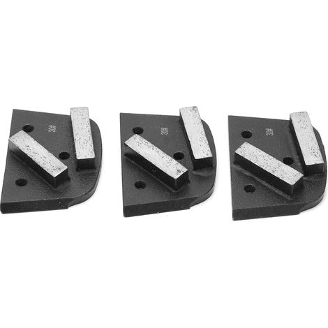 Lot de 3 pierres à aiguiser diamantées, bande longue à dents, bloc à meuler à bord arrondi, accessoire pour meuleuse (1/5)