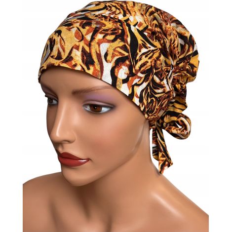 Turban Eva w-396, geknitterter Schal aus Viskose, ebenfalls nach der Chemotherapie (1/5)