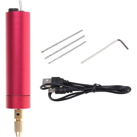 Tragbarer Handbohrer, Mini-Mikro-Elektro-Handbohrer aus Aluminium für die Schmuckherstellung (1/4)