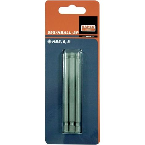 CARTON 2 PUNTAS 1/4 HEX BOLA 6 80-100MM - BAHCO