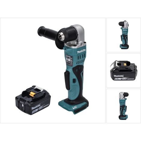 Makita DDA 351 G1 Trapano angolare a batteria 18 V 13,5 Nm + 1 batteria ricaricabile 6,0 Ah - senza caricabatterie