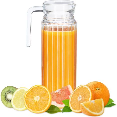 Jarra de zumo de cristal de 1 l