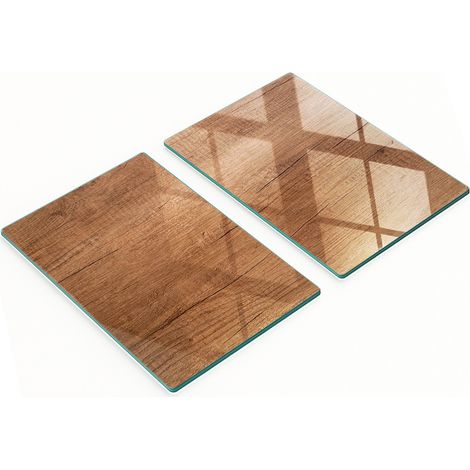 Taglieri da cucina decorativi in vetro con grafiche, in legno, 2x40x52 cm (1/5)