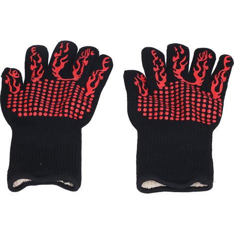 Gants résistants à la chaleur jusqu'à 800 °C, lavables, isolants et ignifugés – idéaux pour les barbecues en extérieur. (1/5)