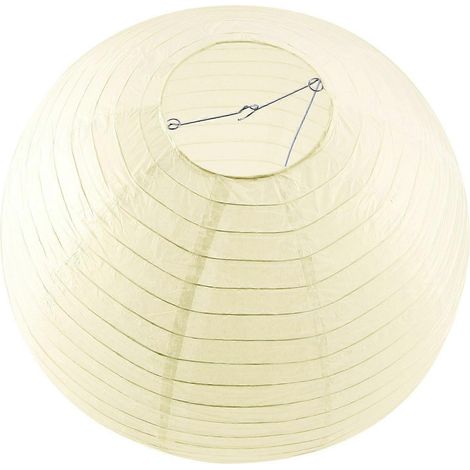 x Abat-jour lanterne en papier chinois/japonais pour fête/mariage, 50 cm (20") blanc crème (1/4)