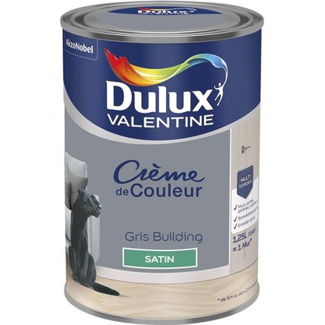 Valentine Crema di Colore Satin 1,25l Grigio Building - Dulux Valentine
