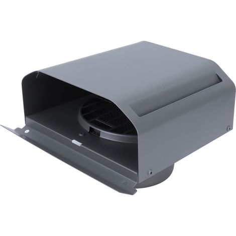 Chapeau de grille d'aération murale en acier inoxydable pour conduit de ventilation, hotte aspirante, diamètre du tuyau : 100 mm (1/5)