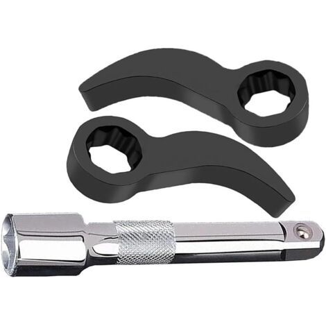 Kit d'adaptateur de clé de levier 3 pièces, outils de réparation automobile en acier au chrome vanadium adaptateurs de pied de biche avec tige d'extension pour réparation automobile (1/5)