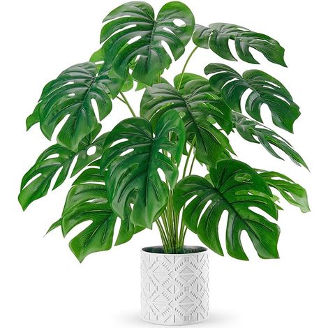 Plantes Artificielles Interieur Monstera en Pot,71cm Fausse Plante pour la Décoration de Salon, Chambre, Bureau et Jardin (1/5)