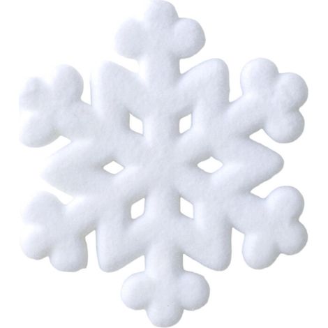 Ornement cristalloïde de neige réutilisable à revêtement-L (1/2)