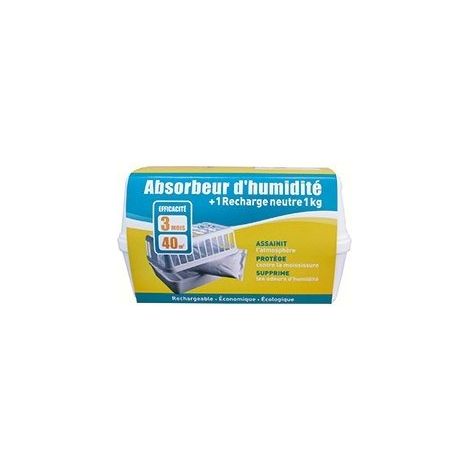 Assorbitore di umidità H80 Neutro Confezione Grande Per Ricarica 1 Kg - Sodepac