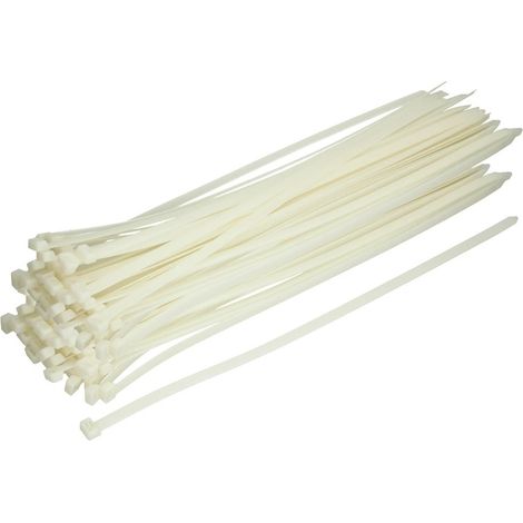 Serre-câble transparent 2,5 x 140 mm difficilement inflammable
