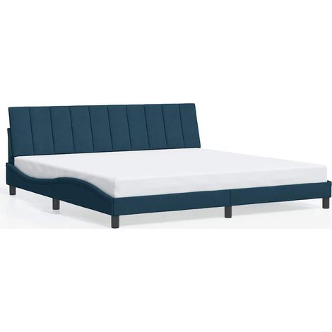 Maison Exclusive - Bettgestell ohne Matratze "Hanko" Blau 200x200