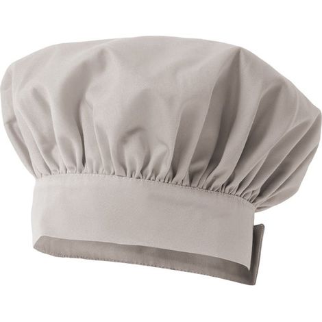 Gorro francés de cocinero con frunce VELILLA Serie 404001 Gris hielo