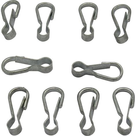 X10 70MM Zinc Plated Simplex Hooks - Dog Clip Lanyards Camping Craft Wim Wom (1/5)