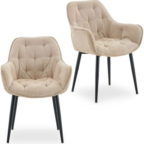 Lot de 2 chaises ARDEN Beige (Lot de 2) (1/5)