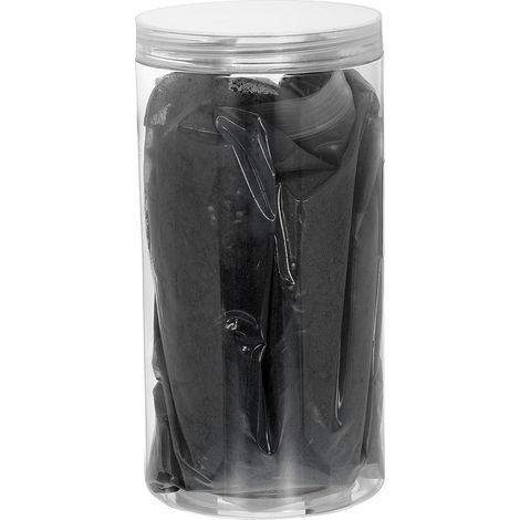 Poudre d'oxyde de fer pigment pour béton 500 mailles 28,2 oz (800 g) pigment pour joint d'oxyde de fer pour peinture de carrelage pastel béton ciment, noir intense (1/5)