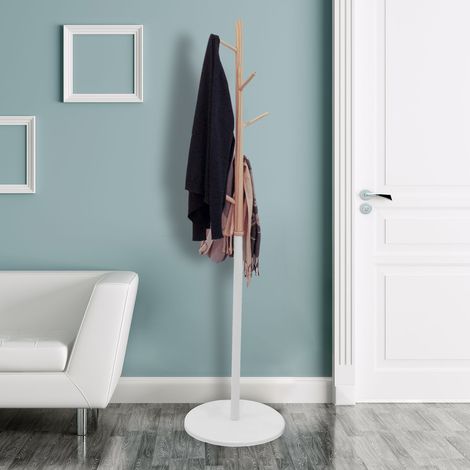 Portemanteau - HOME DECO FACTORY - MIKO - Bicolore - Bois - Blanc (1/6)