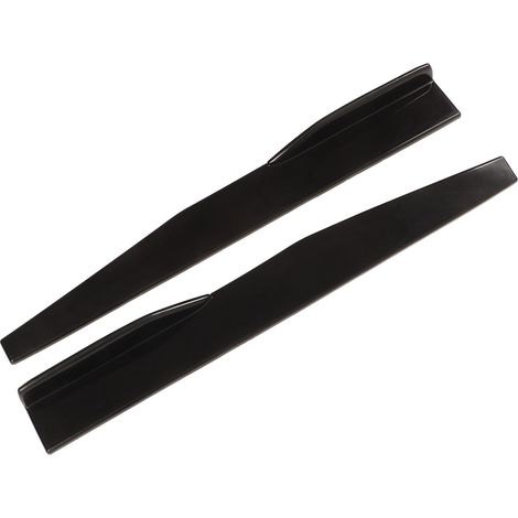 Paire de Bas de Caisse Tuning Auto Noir Brillant ABS Résistant à l'Usure Universel pour Modification Latérale Arrière Voiture (1/5)