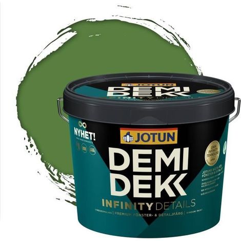 Peinture Bois - JOTUN - Lasure Opaque Satinée - RAL 6017 - Vert Mai - 3L (1/2)