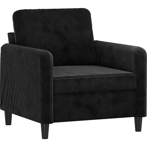 Maison Exclusive - Poltrona Nero 60 cm Velluto (1/5)