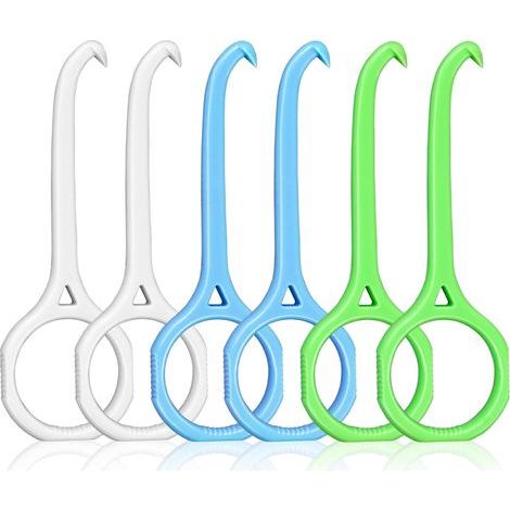 Lot de 6 outils de retrait d'aligneur invisibles pour enlever les dents Aligner les dents Crochet de dentition Correcteur buccal Pour appareils dentaires invisibles (antidérapant,3 couleurs)-Chrom (1/5)