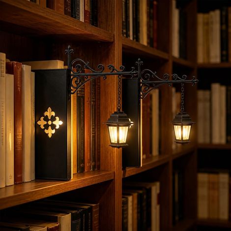 Lanterne de bibliothèque décorative pour bibliothèque, veilleuse (1/5)