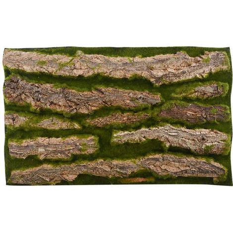 1 Green bark decoration kit for pipes, drains and columns - Imitation bark decoration, fake bark