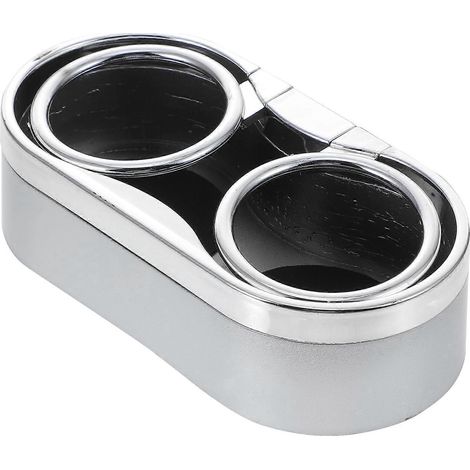 Porte-gobelet double multifonction pour voiture (argenté)-16.2X8cm (1/3)