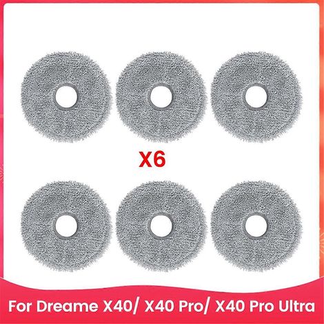 6er-Pack Reinigungstücher für Dreame X40/X40 Pro/X40 Pro Ultra Saugroboter – Zubehör und Ersatzteile
