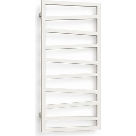 Sèche-serviette mixte blanc - (HxL) 1310x500mm - 600 Watt - 490 Watt - ZIG1310-500V2B