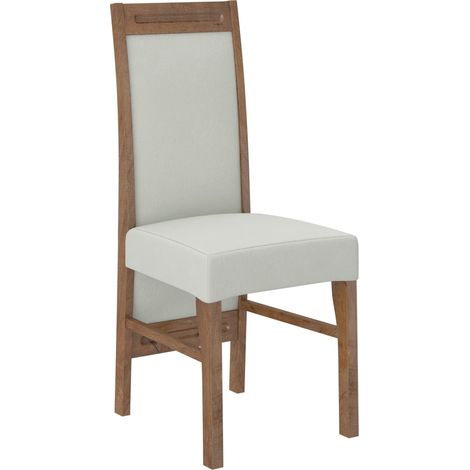 Chaise bois marron et tissu au choix Valka-Tissu 27133 (1/5)