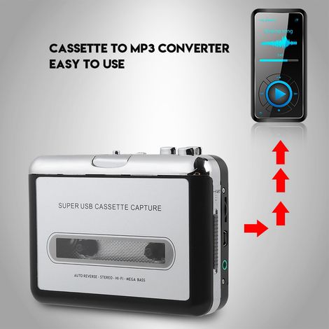 Convertisseur Audio USB vers Cassette pour Enregistreur MP3 CD et Lecteur Numérique