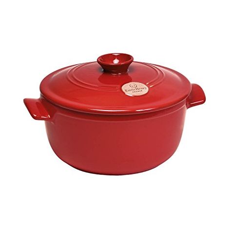 Casseruola Tonda Grande 5,3L Emile Henry Rosso Grand Cru - EH344553 (1/4)