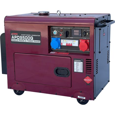AiPOWER Diesel Stromaggregat Full Power 8 KVA APD9500Q 400V/230V (1/5)