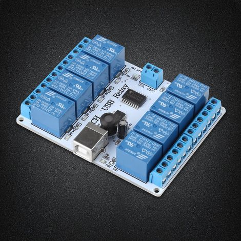 8-Kanal 12V USB-Relaismodul-Controller (1/5)