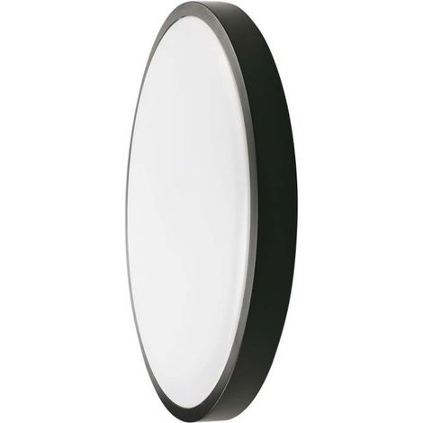30W LED DOME LIGHT ROTONDO MICROWAVE SENSOR CORNICE NERA 4000K IP44                                      - Luce NATURALE (1/5)