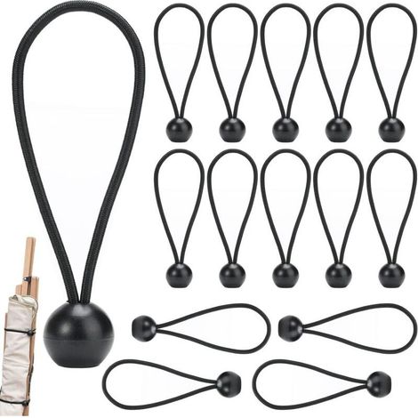 15 Pièces tendeur Elastique bache Piscine bâches et Sangles,tendeurs bache Piscine tendeur,Elastique bache remorque,Corde Elastique pour bache pour bache pour Pavillon, Bâche, Camping, Tente (1/5)
