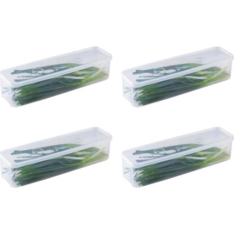 Kühlschrank-Aufbewahrungsbox, stapelbares Design, umweltfreundliches Material, 4PCS (1/2)