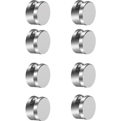 Kit de fixation pour miroir sans cadre : clips de fixation ronds à double vis, support de suspension pour miroir. (1/5)