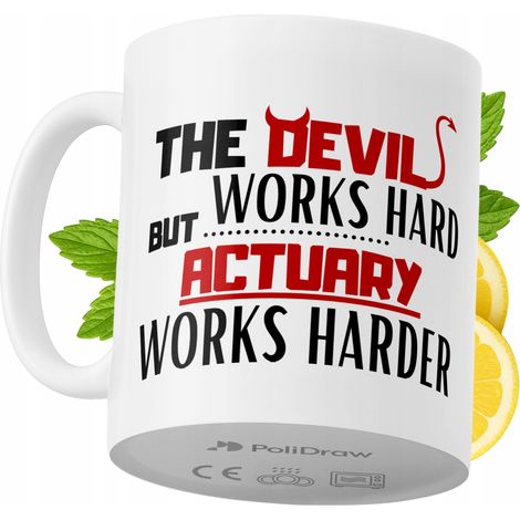 Lustige Kaffeetasse mit witzigem Textdesign für Aktuare – ideal für Geburtstage, Namenstage und Feiertage. Hochwertige Tasse für besondere Anlässe, ob im Büro oder zu Hause. Farbe: Weiß, 330 ml.