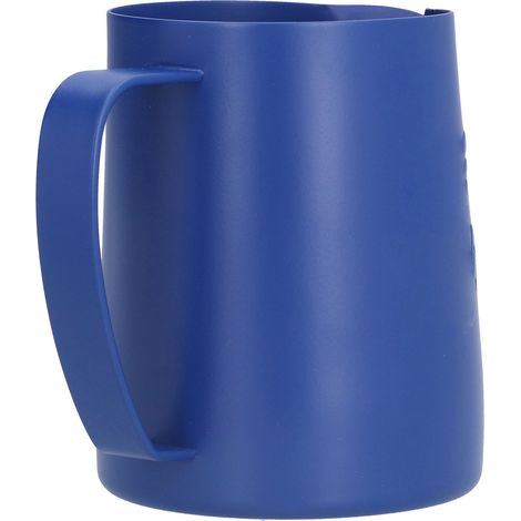 Pichet à café en acier inoxydable avec mousseur à lait et bec verseur anti-goutte pour la cuisine (600 ml) (1/5)